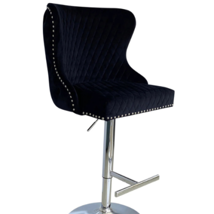 Valentino Black Lion Knocker Bar Stool